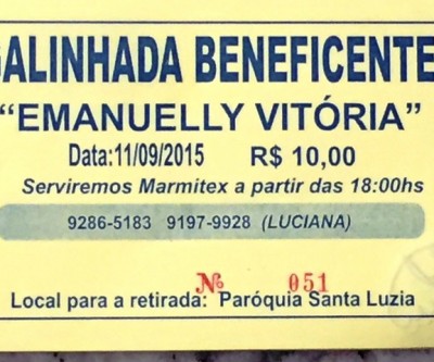 Família de criança que nasceu com dois sexos promove Galinhada Beneficente