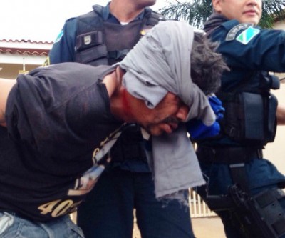 “Cateto” é flagrado furtando, pula o muro e fica ferido na fuga 