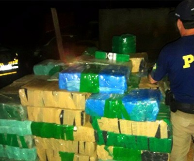 PRF apreende 3 toneladas de droga que saiu de MS com destino ao Paraná
