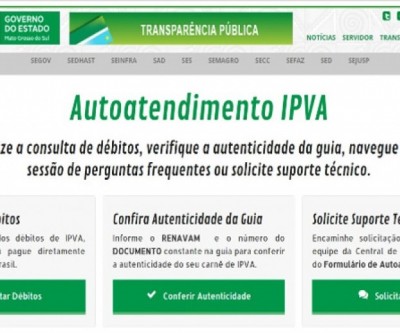 Governo disponibiliza autoatendimento para consulta de débitos, autenticidade da guia e mais