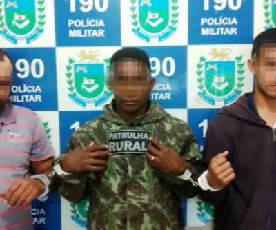 Após abate de animal, Patrulha Rural detém três pessoas na zona rural do municipio‏