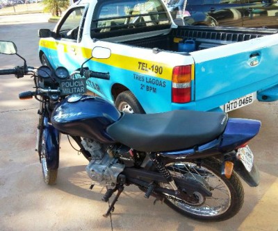 Moto furtada no Santos Dumont é recuperada pela equipe da Rádio Patrulha da PM 