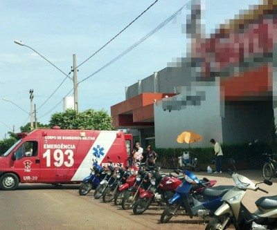 Cliente de supermercado passa mal e é socorrido pelo Corpo de Bombeiros 