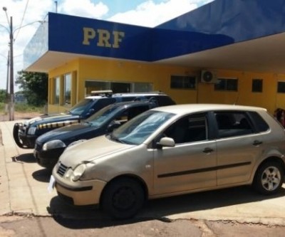 PRF apreende em Água Clara veículo adulterado e clonado em MG
