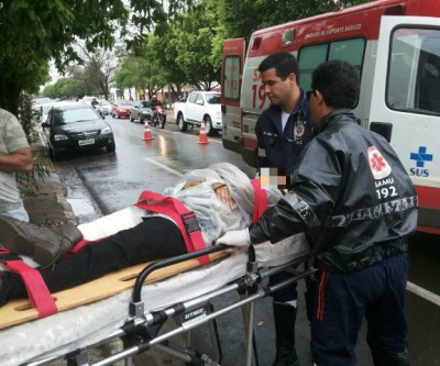 Lojista do Shopping Popular sofre acidente e é resgatada pelo SAMU 