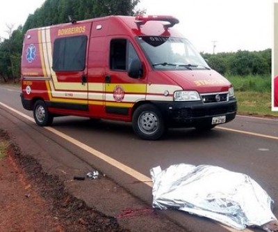 Jovem que pilotava moto com placa de Três Lagoas morre após colidir em caminhonete