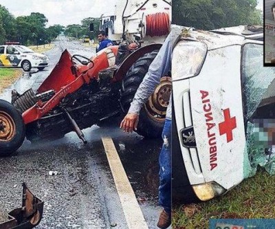 Motorista de ambulância de Andradina morre em acidente em Barbosa