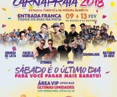 Carnapraia também é sucesso de público neste ano de 2018