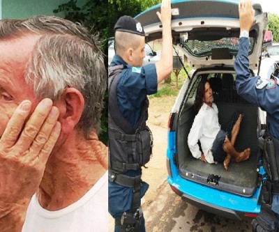 Homicida tenta matar os pais de 80 e 76 anos; vizinhos interviram na briga 
