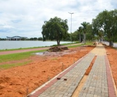 Próximo de conclusão, calçamento da Lagoa Maior garante ocupação à reeducandos