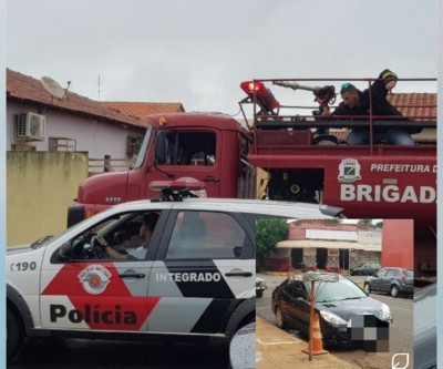Vazamento de combustível em veículo mobiliza brigada e PM