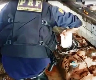 PRF apreende 20 kg de cocaína em tanque de combustível de camionete 