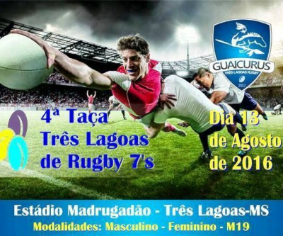 Guaicurus realiza Taça Três Lagoas de Rugby em Agosto 