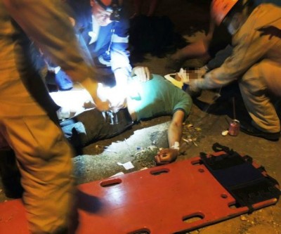 Grave acidente deixa duas pessoas feridas no bairro Vila Nova 