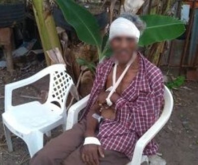 Depois de espancar o pai com barra de ferro, adolescente “endemoniado” retorna e é amarrado por vizinhos