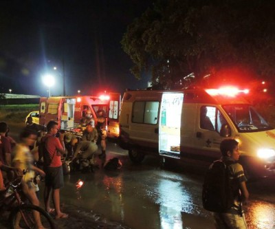 Acidente grave no Jd. Alvorada mobiliza equipes do SAMU e Corpo de Bombeiros 