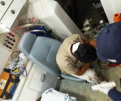 Trabalhador é agredido em assalto ocorrido neste domingo 