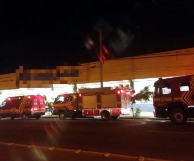 Alarme de incêndio dispara em mercado de Três Lagoas e mobiliza bombeiros
