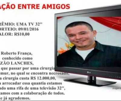 Amigos fazem rifa para ajudar 