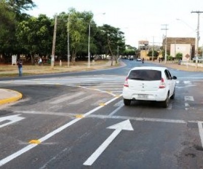Rotatória em trecho da Avenida da Circular da Lagoa Maior é retirada