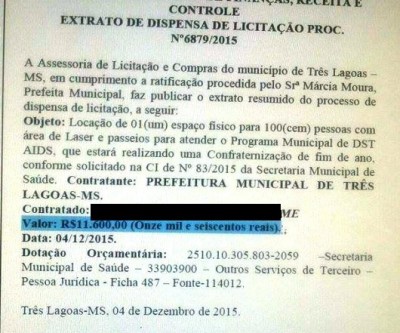 Em época de crise, prefeitura aluga pousada por quase R$ 12 mil para confraternização