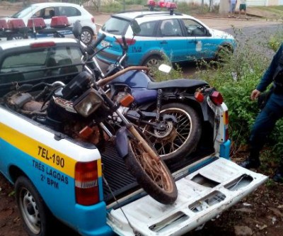 Denúncia anônima leva Polícia Militar a desmanche de motos no bairro Santa Rita