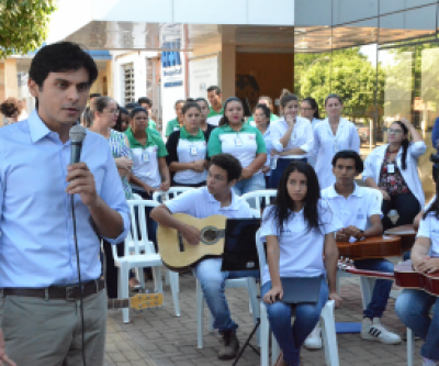 Vice-prefeito de Três Lagoas participa da recepção do Hospital Auxiliadora à Irmã Sílvia Boullosa