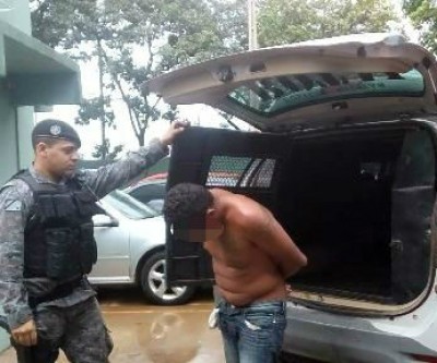 Homem ameaça esfaquear a esposa e durante abordagem diz que duvida que a Polícia consiga lhe deter