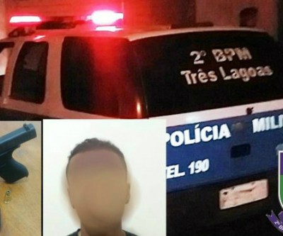 Pistola Glock 380 é apreendida com jovem em lanchonete