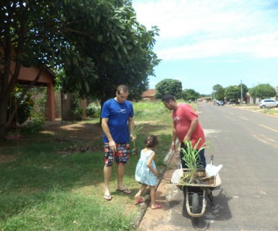 TRÊS LAGOAS SEM DENGUE! Xykão realiza a doação de mudas de citronela aos moradores do bairro Jardim Dourados