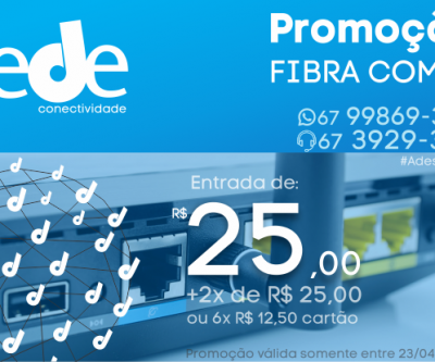 Promoção Imperdível Rede Conectividade com 50% de desconto na instalação.