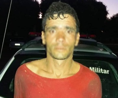 Alunos Cabo PM prendem foragido que praticou furto em pesque pague