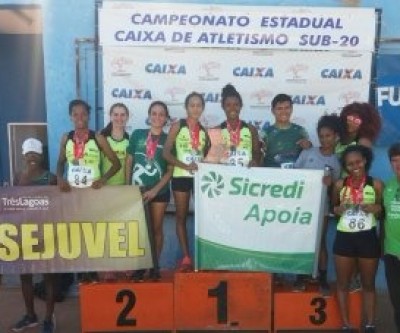 Três Lagoas é vice-campeã estadual em campeonato de atletismo