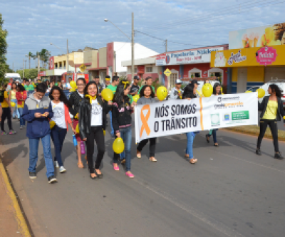 Campanha “Maio Amarelo” tem encerramento com passeata em Três Lagoas
