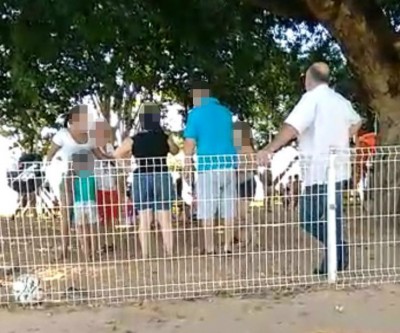 Criança diz que “vovozinha” lhe bateu e causa desentendimento no parquinho da lagoa maior
