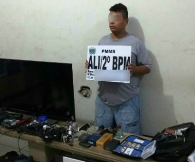 Casal é preso pela Polícia Militar com produtos furtados