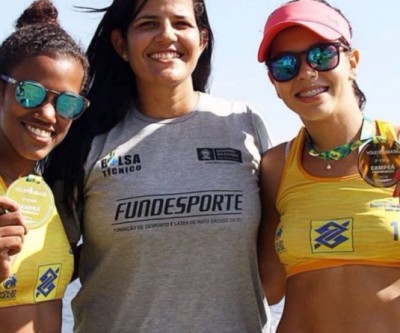 Dupla feminina da SEJUVEL vence Circuito Nacional de Vôlei de Praia no Rio de Janeiro