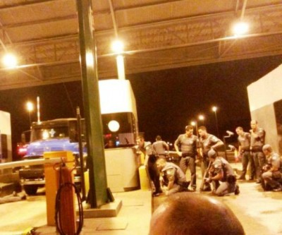 Três-lagoense flagra na rodovia Marechal Rondon a ação de bandidos que explodiram caixas eletrônicos