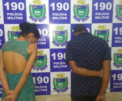 Casal acusado de traficar drogas é preso pela Força Tática