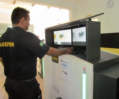Nova portaria de penitenciária ganha visores blindados e aparelho de raio-x