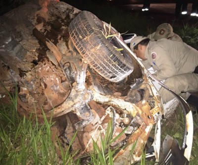 Motorista têm morte instantânea ao bater frontalmente com carreta na BR-262