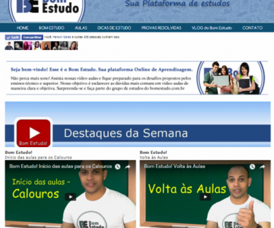 Site do Bom Estudo é mais uma ferramenta de apoio aos estudantes