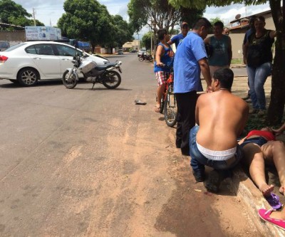 Câmera de segurança flagra acidente no bairro Santos Dumont II