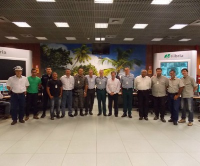 Comandante do 2º BPM visita o Complexo Industrial da FIBRIA 