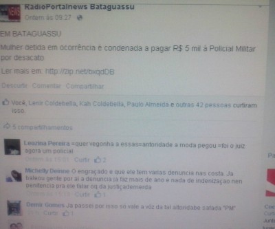 Sargento da PM registra novas ocorrências e vai pedir danos morais contra duas pessoas 