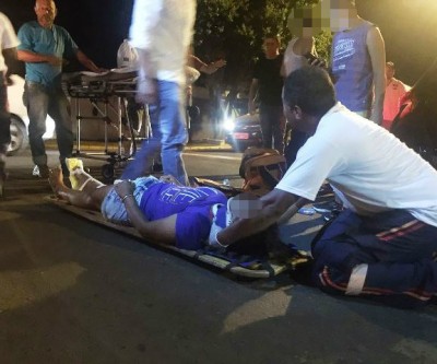 Ciclista na contra mão de direção causa acidente no Centro 