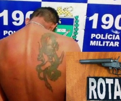 Após ameaças, morador do Novo Oeste é preso em flagrante com “garrucha “
