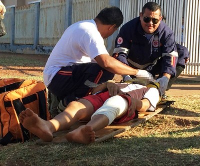 Acidente no Jardim Oiti deixa duas pessoas feridas na manhã desta 6º feira 