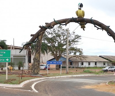 Monumento começa a ganhar forma e mostrar as belezas de Três Lagoas