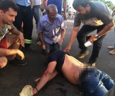 Dono de pizzaria fica gravemente ferido após se envolver em acidente 